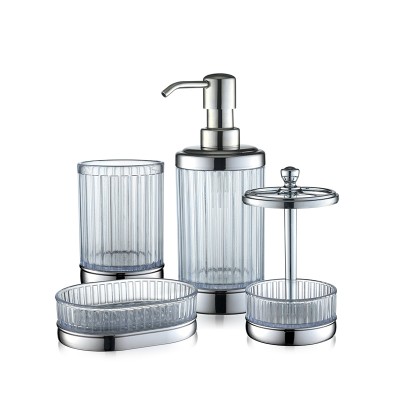 4 pieces plastic  bathroom sets for bathroom products