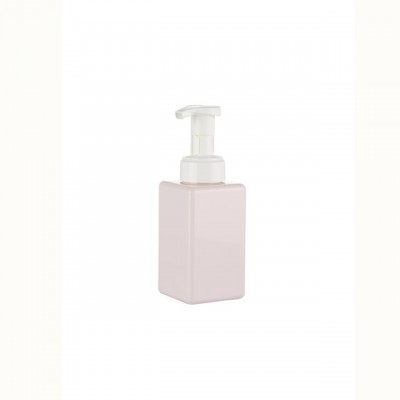 450ml plastic cosmetic shampoo liquid dish gel soap square bottle with  foam pump